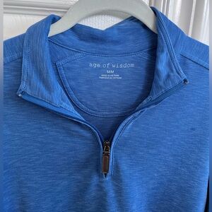 Blue Long Sleeve Half Zip, Men’s Medium